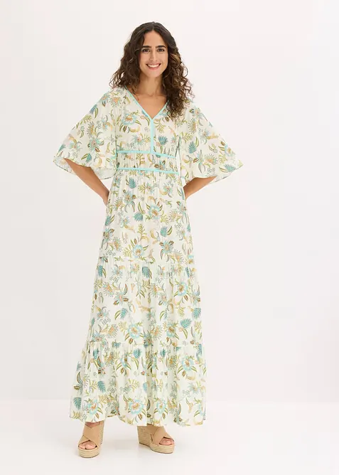 Maxikleid aus flie&szlig;ender Viskose, bonprix