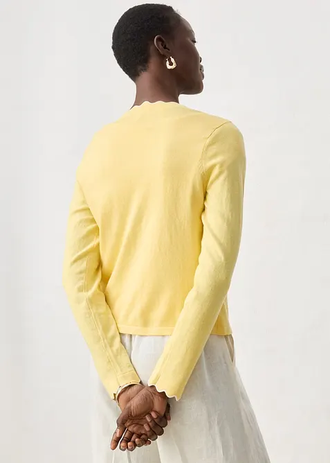 Feinstrickjacke mit Seidenanteil, bonprix