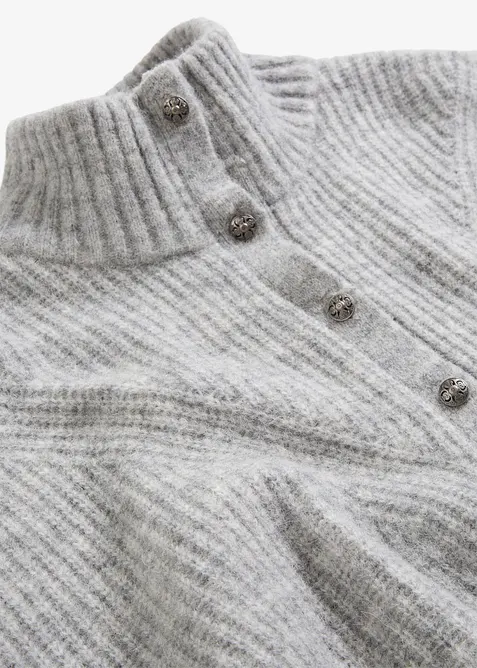 Pull oversize en m&eacute;lange laine et alpaga, bonprix