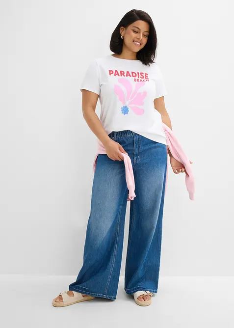T-shirt en coton extensible, bonprix