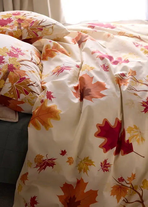 Parure de lit en coton m&eacute;lang&eacute;, bonprix