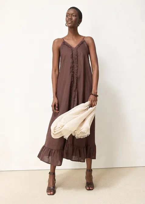 Maxikleid aus reinem Leinen, bonprix