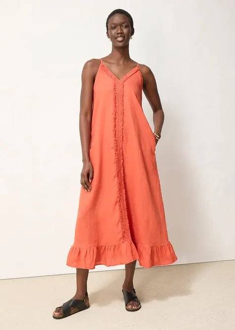 Robe longue 100% lin, bonprix