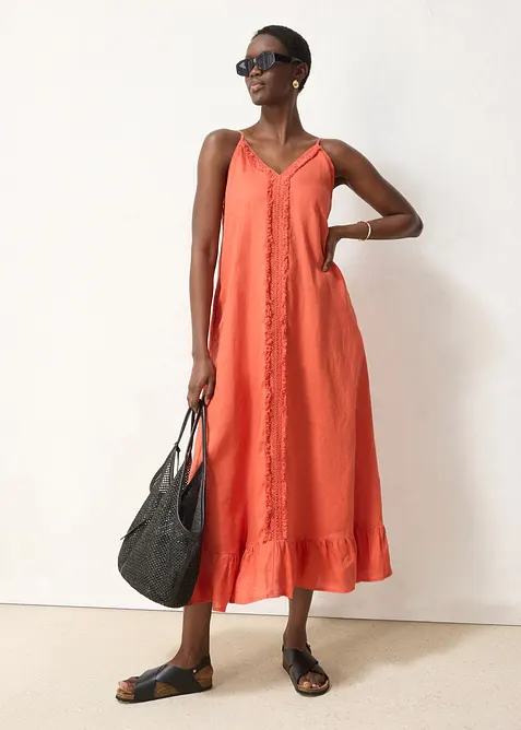 Robe longue 100% lin, bonprix