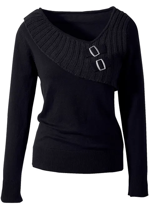 Feinstrickpullover aus Baumwoll-Mix, bonprix