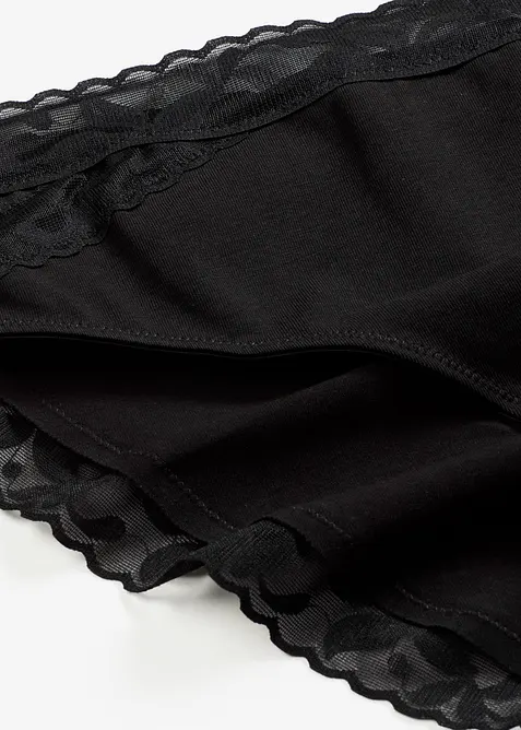 Lot de 5&nbsp;slips maxi avec dentelle, bonprix