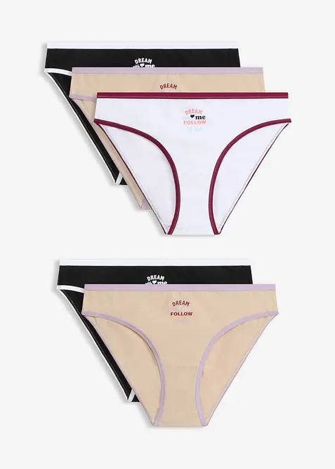 Slip mit weicher Baumwolle (5er Pack), bonprix