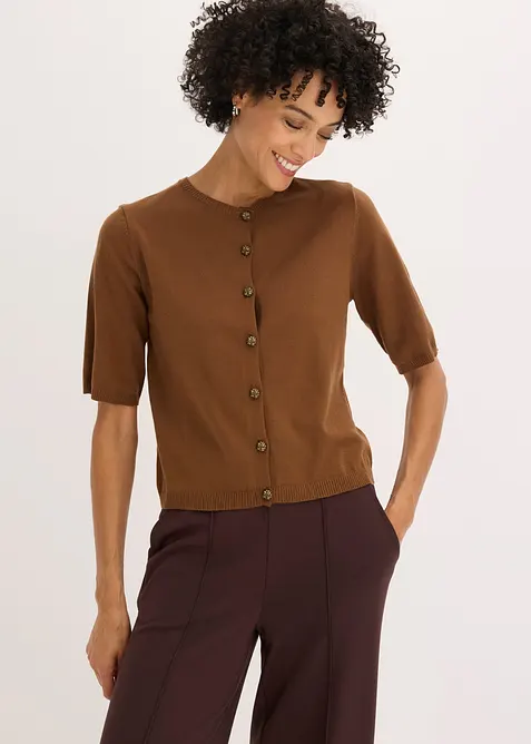 Feinstrickjacke aus feinem Viskose-Mix, bonprix