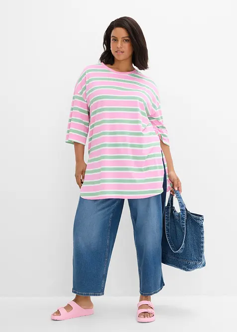 Oversize-Longshirt aus reiner Bio-Baumwolle, bonprix