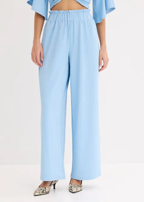 Pantalon en jersey taille haute, bonprix