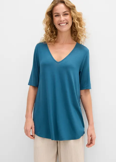 Longshirt aus softer Viskose, bonprix
