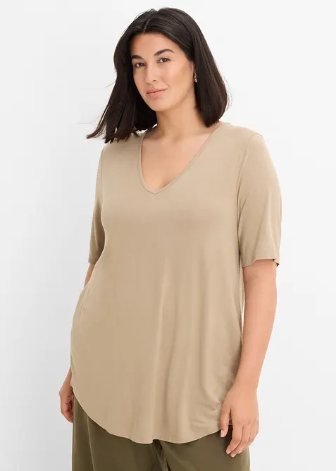 Longshirt aus softer Viskose, bonprix