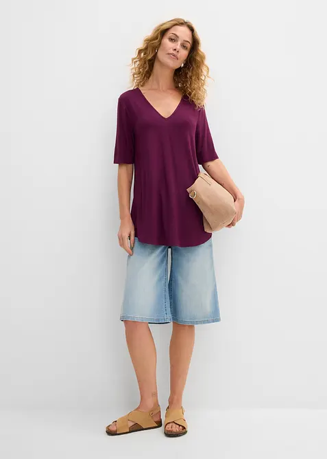 Longshirt aus softer Viskose, bonprix