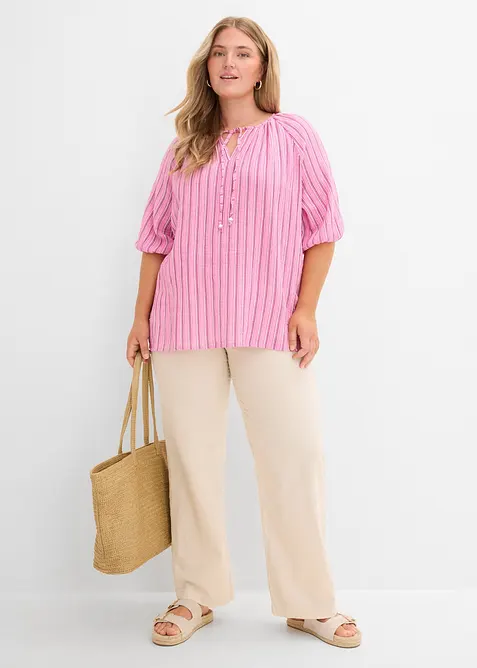 Blouse en gaze de coton douce, bonprix