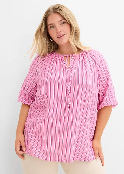 Blouse en gaze de coton douce, bonprix