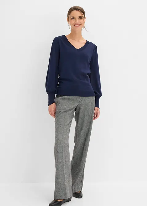 Feinstrickpullover aus Viskose-Mix, bonprix