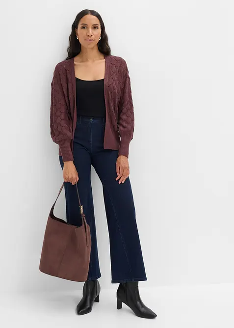 Ajour-Strickjacke, bonprix