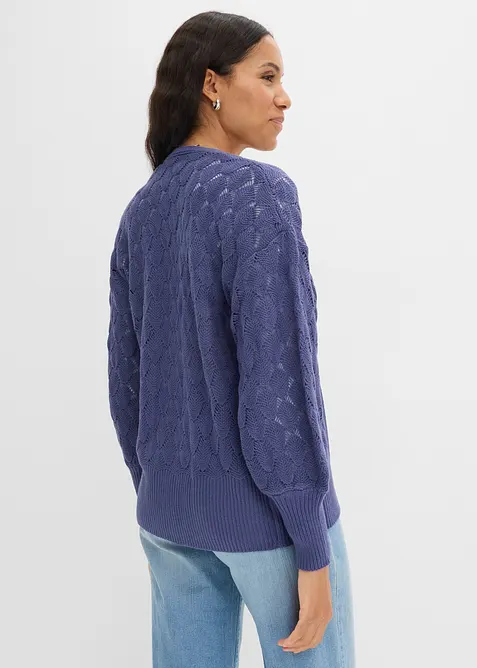 Ajour-Strickjacke, bonprix