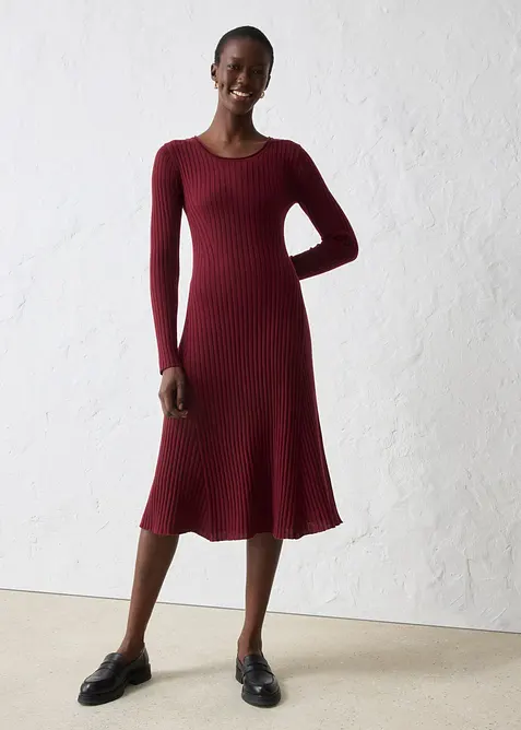 Robe pull en laine m&eacute;rinos, bonprix