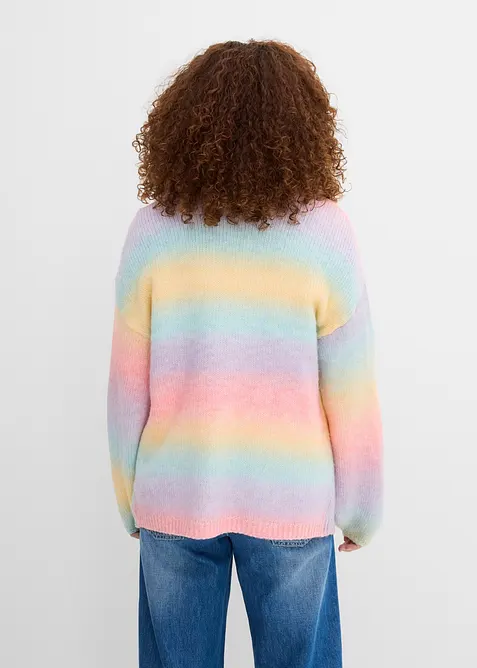 Grobstrickjacke aus weichem Woll-Mix, bonprix