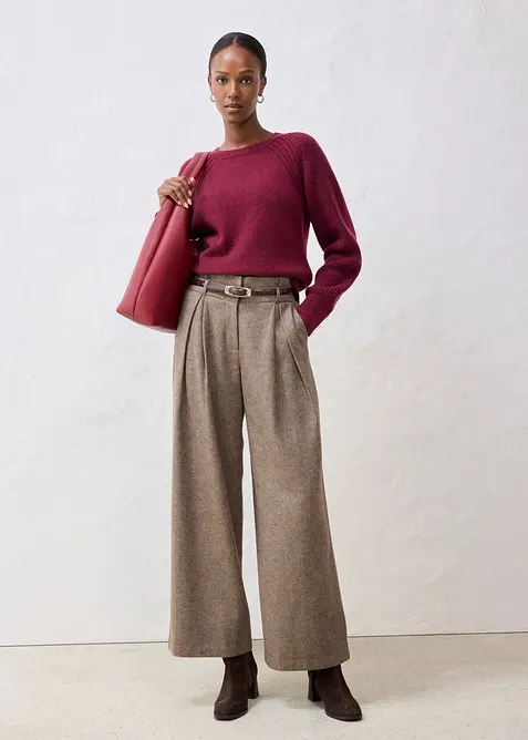 Pullover aus weichem Woll-Mix, bonprix