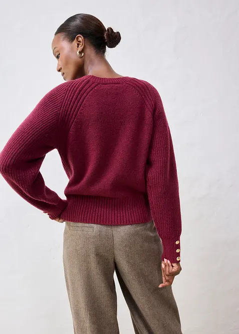 Pullover aus weichem Woll-Mix, bonprix
