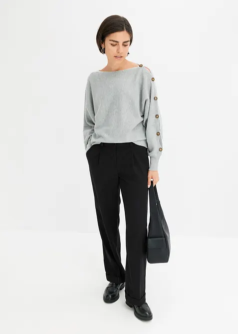 Pull avec d&eacute;tails boutons, bonprix