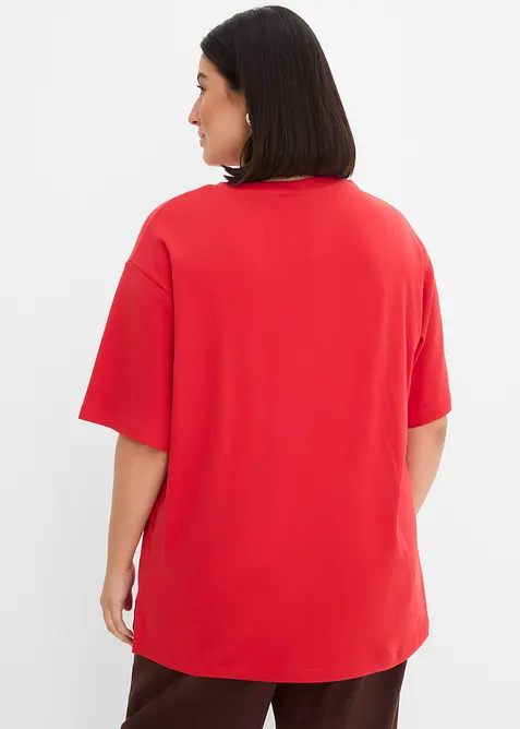 T-shirt long en interlock, bonprix