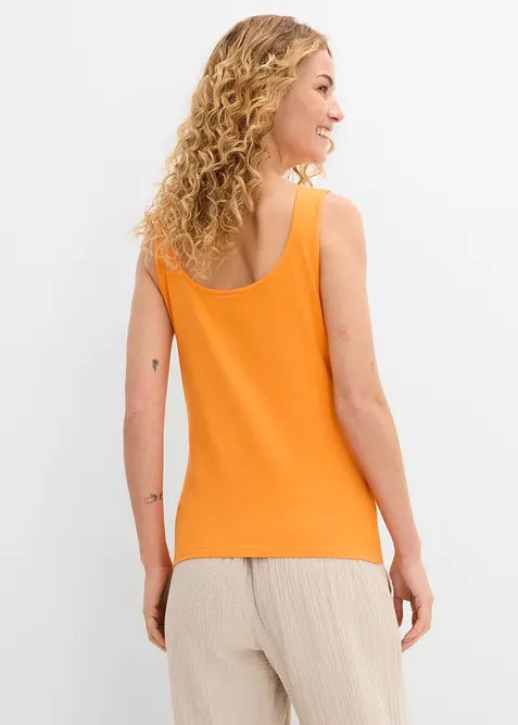Tanktop mit U-Boot-Ausschnitt (2er Pack), bonprix