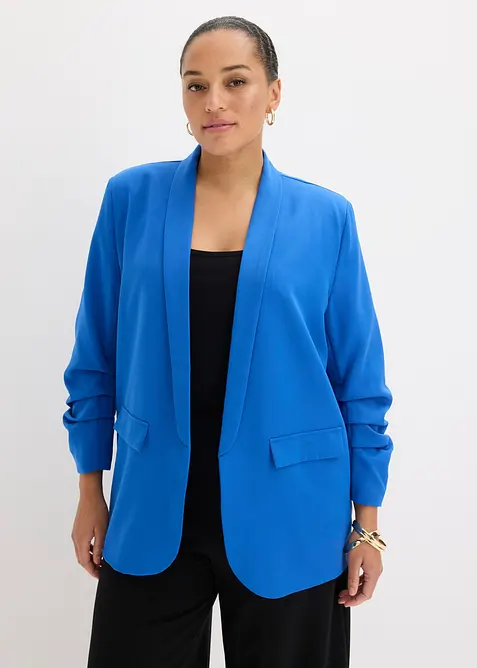 Blazer &agrave; manches fronc&eacute;es, bonprix