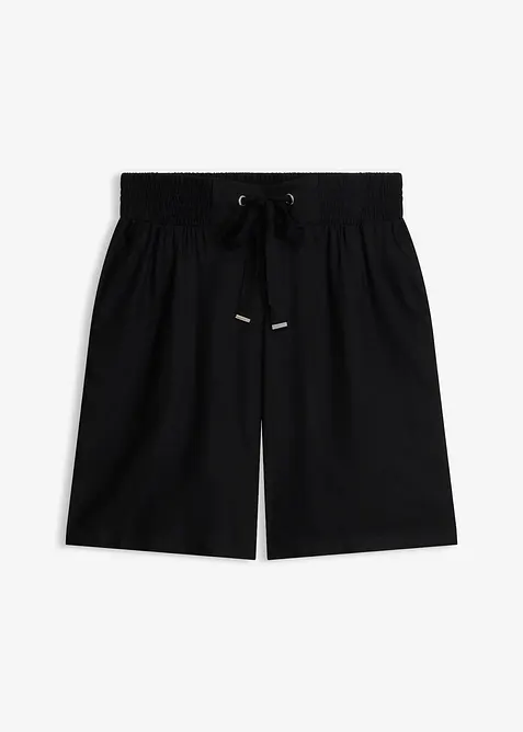 Bermuda aus Viskose mit Bindeg&uuml;rtel, bonprix