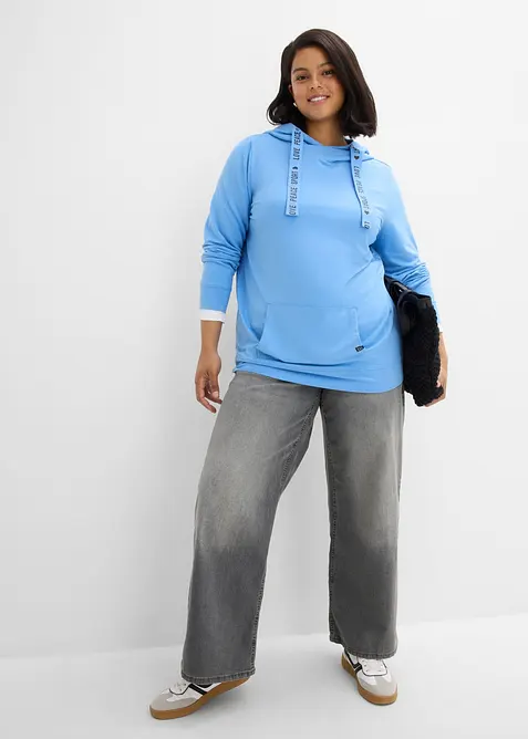 Sweat &agrave; capuche doux, bonprix