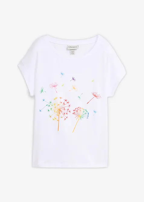 T-Shirt mit floralem Print, bonprix