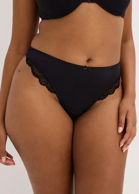 String mit soften Modal (2er-Pack), bonprix