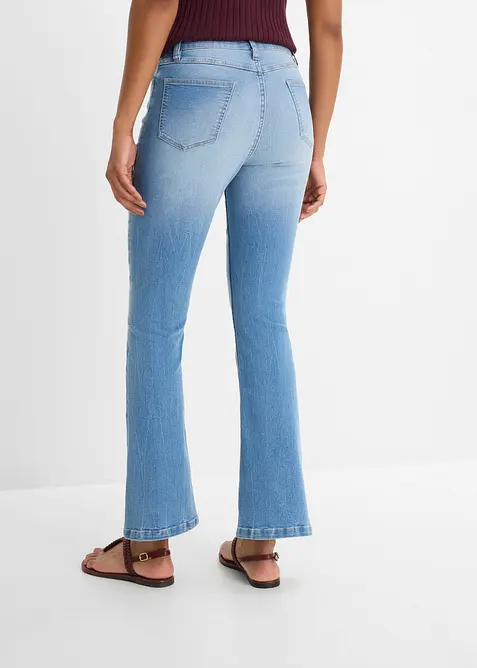 Jean bootcut taille haute, extensible et confortable, bonprix