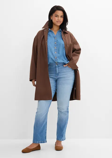 Jean bootcut taille haute, extensible et confortable, bonprix