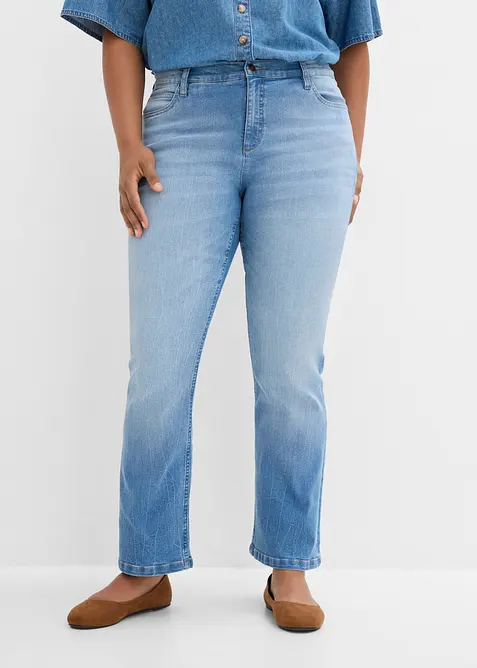 Jean bootcut taille haute, extensible et confortable, bonprix