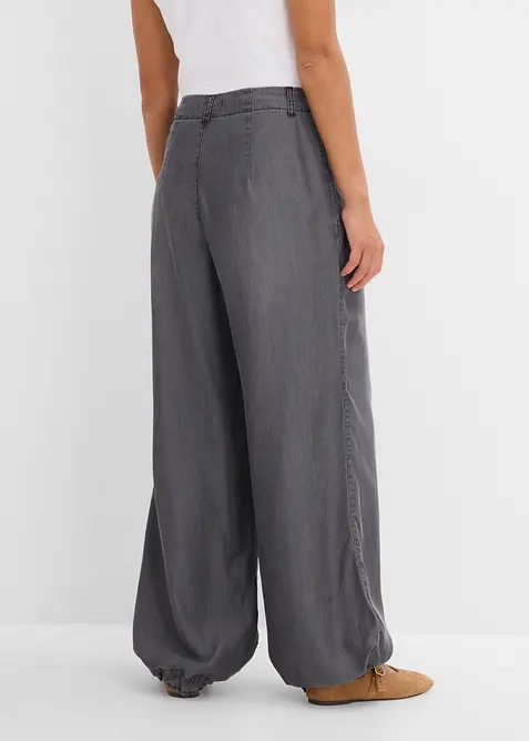 Wide-Leg-Hose aus flie&szlig;endem Lyocell, bonprix