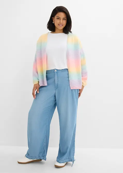 Wide-Leg-Hose aus flie&szlig;endem Lyocell, bonprix