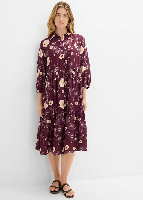 Tunika-Kleid aus flie&szlig;ender Viskose, bonprix