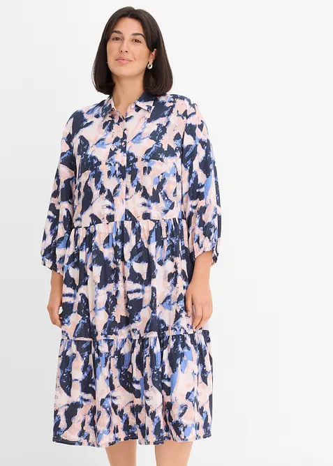 Tunika-Kleid aus flie&szlig;ender Viskose, bonprix