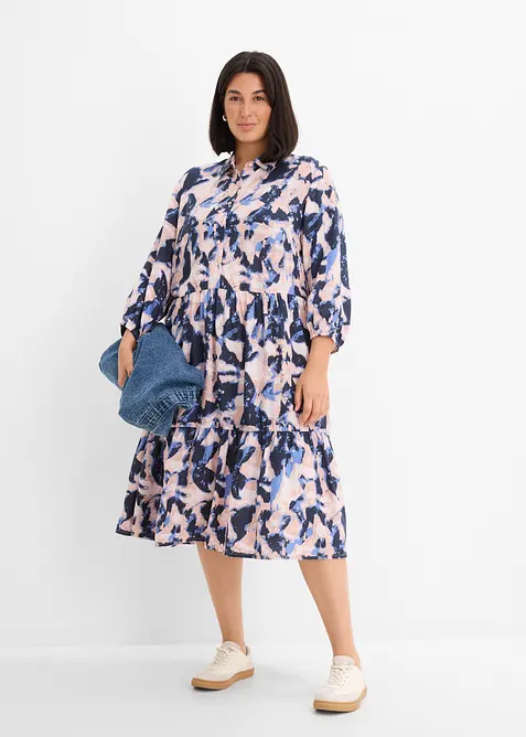 Tunika-Kleid aus flie&szlig;ender Viskose, bonprix