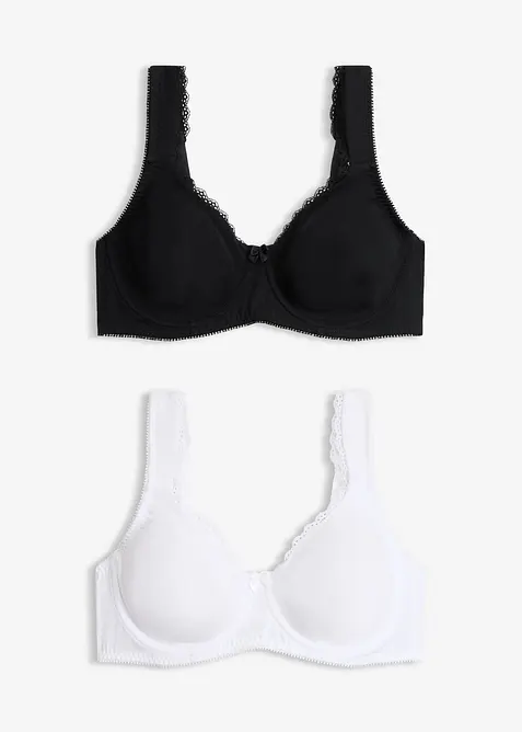 Minimizer T-Shirt-BH mit B&uuml;gel mit Bio-Baumwolle (2er Pack), bonprix