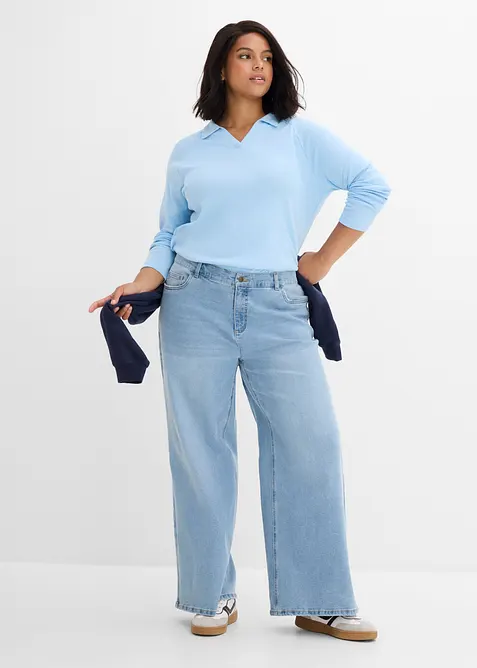 Jean large taille mi-haute, bonprix