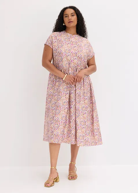 Midikleid aus Viskose-Mix, bonprix