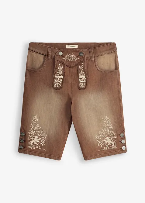 Jeans-Trachtenhose mit Vintage-Waschung, Regular Fit, bonprix