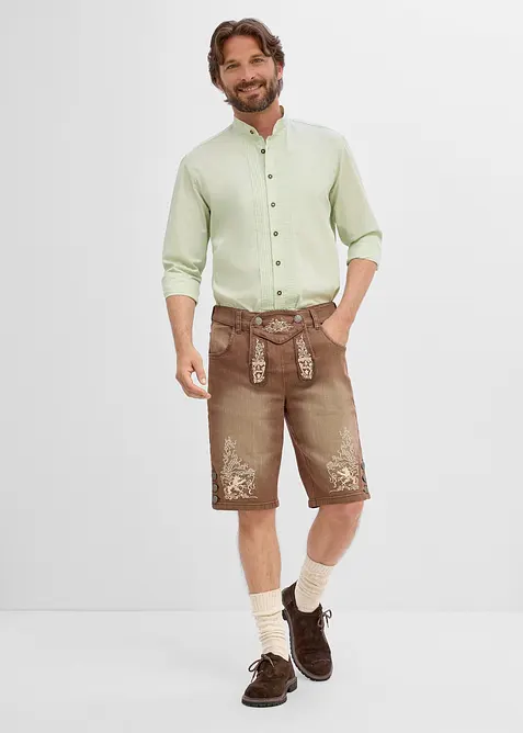 Jeans-Trachtenhose mit Vintage-Waschung, Regular Fit, bonprix