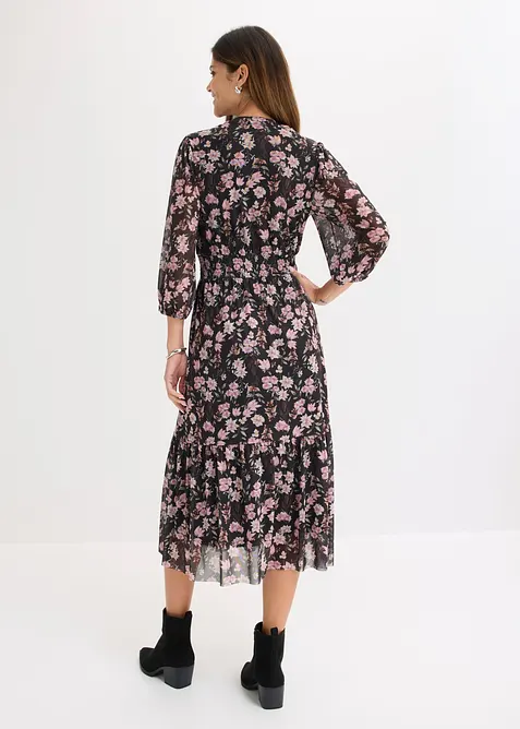Robe midi en mesh, bonprix