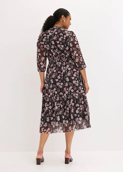 Midikleid aus feinem Mesh, bonprix