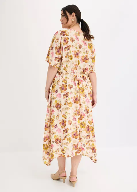 Kleid mit asymmetrischem Saum, bonprix